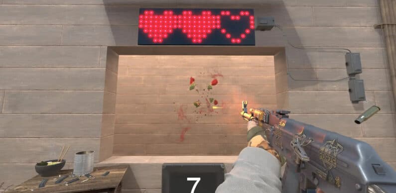 Like in Fruit Ninja. Counter-Strike 2 gets a map for practicing shooting accuracy