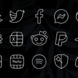 Vera Outline White Icon Pack APK v6.1.8 (Full Version)