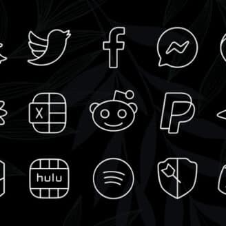 Vera Outline White Icon Pack APK v6.2.3 (Full Version)