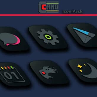 Camo Dark Icon Pack v1.5.7 APK (Full Version)