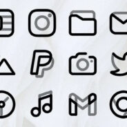 Aline Black: linear icon pack v1.8.3 APK (Full Version)