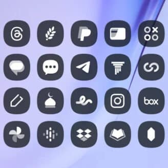 Glassify Dark Icon Pack v2.0 APK (Full Version)