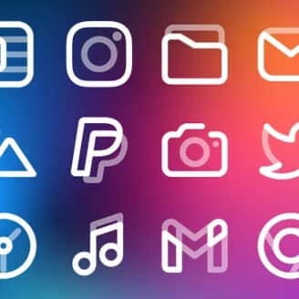 Aline White: linear icon pack v1.8.5 MOD APK (Full Version) Download