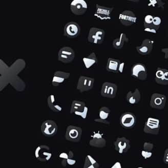 Black Icon Pack : LuX v4.1 APK (Full Version)