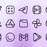 Caelus Black: linear icon pack v5.0.3 APK (Full Version)