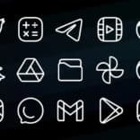 Caelus White: linear icon pack v5.0.3 APK (Full Version)