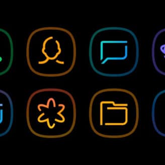 Horux Black – Icon Pack v8.2 APK (Full Version)