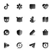 CHIC DARK Icon Pack v1.8 APK (Full Version)