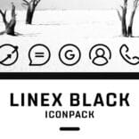 LineX Black Icon Pack v6.1 APK (Full Version)