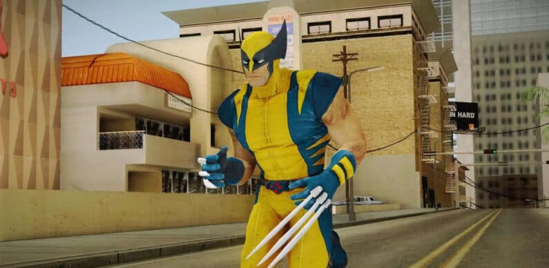 The neural network brought the X-Men to the world of GTA