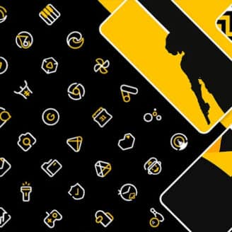 YellowLine Icon Pack : LineX v6.1 APK (Full Version)