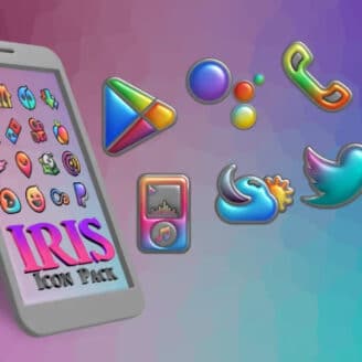 Iris Light Flat 3D Icon Pack v2.1.0 APK (Full Version)