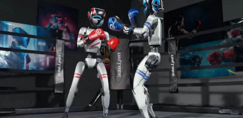 The world’s first professional roboboxing tournament took place in China